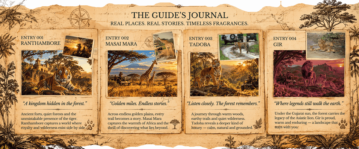 The Guide's Journal — real places, real stories, timeless fragrances.
