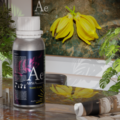ARWA essential Ylang Ylang Aroma Oil 500ml for diffuser and home fragrance with yellow ylang ylang flowers
