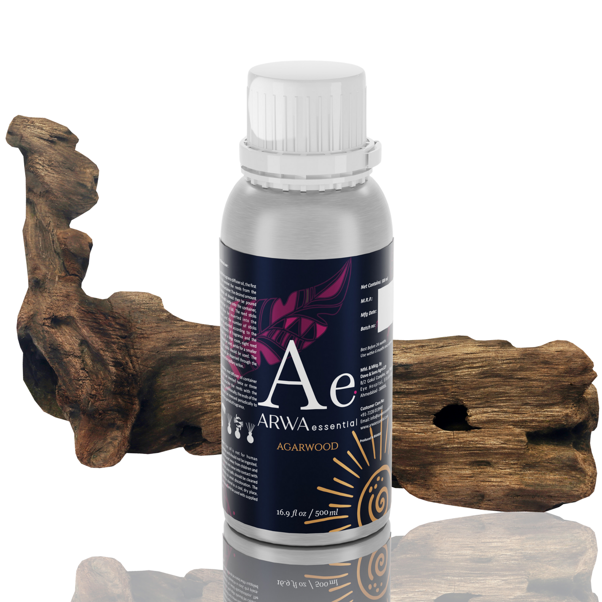 Agar-Wood (Oud) Diffuser Oil - Pack of 500ml